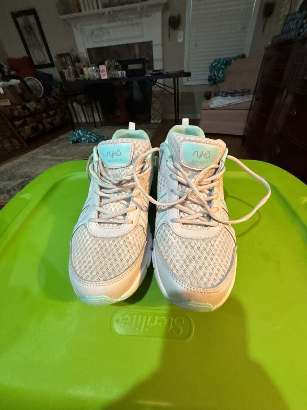 Ryka Hailee 2 Women's Athletic Walking Sneakers Vapor Grey and Seafoam